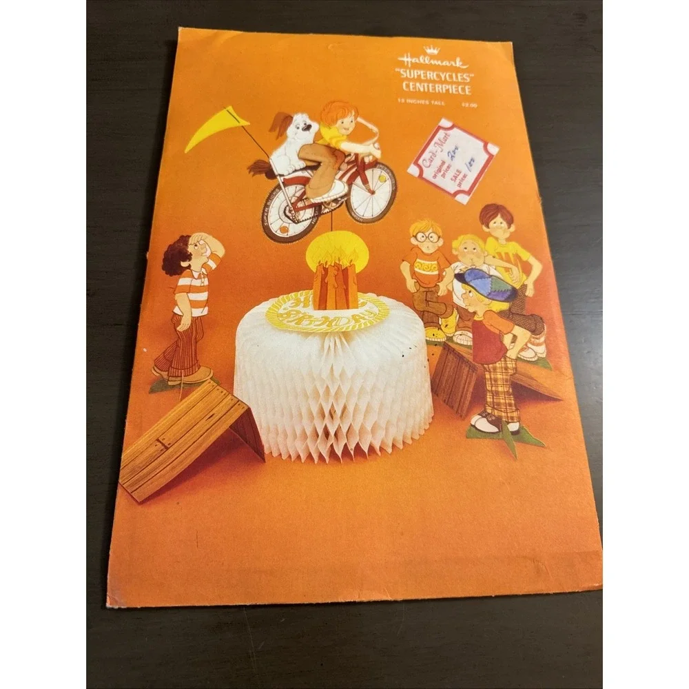 Vintage hallmark ephemera 1980's  BMX Diamondback Huffy Schwinn scrapbooki Party